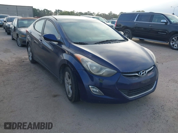 2013 Hyundai Elantra GLS z VIN 5NPDH4AE8DH310207, wystawiony jako IAAI lot #41170804 z przebiegiem 138 638 mil mil oraz . Historia ofert i sprzedaży dostępna na DreamBid. Obrazek 1.