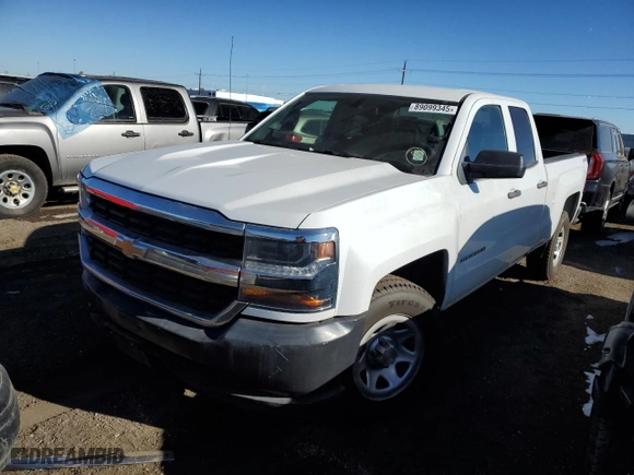 2019 Chevrolet Silverado 1500 LD Work Truck with VIN 2GCVKNEC9K1141592, listed as a Copart auction lot 89099345 with 135,970 mi miles and Clean Title. Bid and sale history available at carsss.com. Image 1.