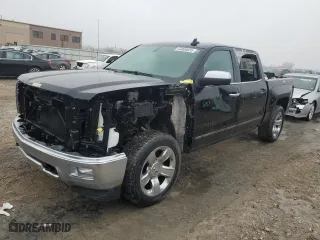 2015 Chevrolet Silverado 1500 LTZ with VIN 3GCUKSECXFG523153, listed as a Copart auction lot 44009825 with 106,763 mi miles and Salvage Title. Bid and sale history available at carsss.com. Image 1.