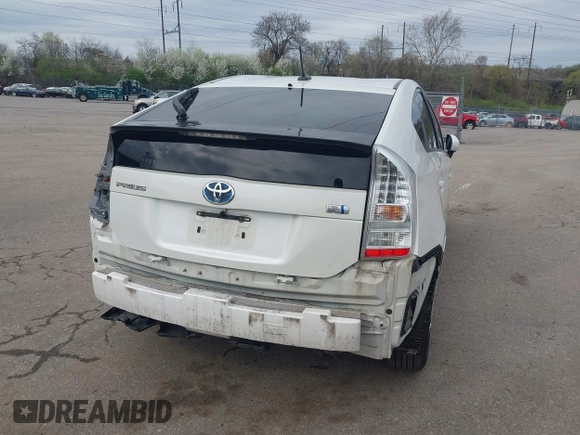 2011 Toyota Prius I with VIN JTDKN3DU3B0266401, listed as a IAAI auction lot 41951276 with 222,102 mi miles and . Bid and sale history available at DreamBid. Image 6.