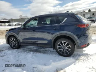 2018 Mazda CX-5 Grand Touring with VIN JM3KFBDM9J0376155, listed as a Copart auction lot 47944575 with 34,345 mi miles and Salvage Title. Bid and sale history available at carsss.com. Image 2.