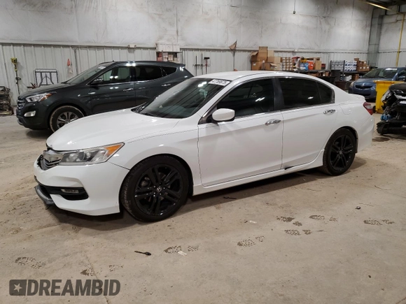 2017 Honda Accord Sedan Sport with VIN 1HGCR2F52HA072164, listed as a Copart auction lot 47769875 with 112,624 mi miles and Non Repairable. Bid and sale history available at carsss.com. Image 1.