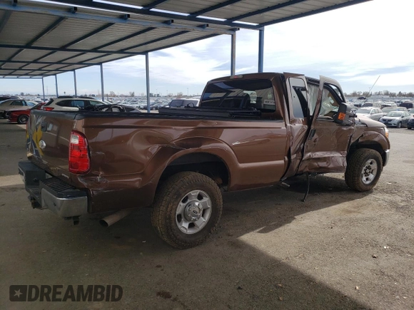 2012 Ford Super Duty F-250 SRW XL with VIN 1FT7X2A68CEB22136, listed as a Copart auction lot 44444945 with 117,630 mi miles and Salvage Title. Bid and sale history available at carsss.com. Image 3.