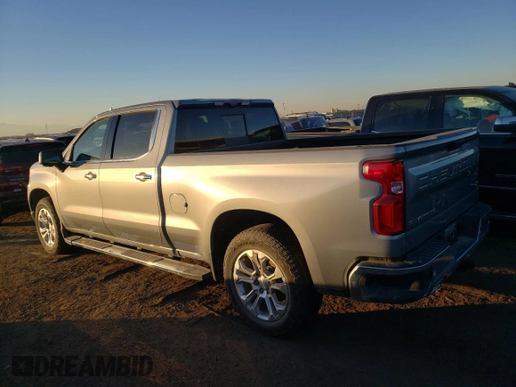 2024 Chevrolet Silverado 1500 LTZ with VIN 1GCUDGE8XRZ155256, listed as a Copart auction lot 79850884 with 33,328 mi miles and Salvage Title. Bid and sale history available at DreamBid. Image 2.