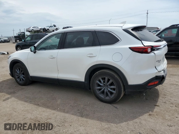 2021 Mazda CX-9 Touring with VIN JM3TCBCY4M0524573, listed as a Copart auction lot 60961165 with 58,408 mi miles and Salvage title. Bid and sale history available at DreamBid. Image 2.
