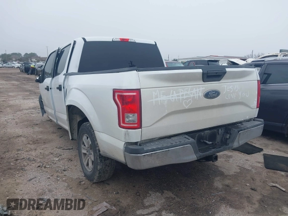 2017 Ford F-150 XL with VIN 1FTEW1CG7HKD00461, listed as a IAAI auction lot 41645214 with Not provided miles and . Bid and sale history available at DreamBid. Image 3.