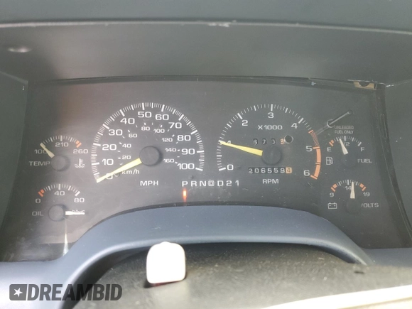 1995 GMC Sonoma with VIN 1GTCS19Z0S8507936, listed as a Copart auction lot 71762374 with 206,559 mi miles and Salvage Title. Bid and sale history available at carsss.com. Image 9.