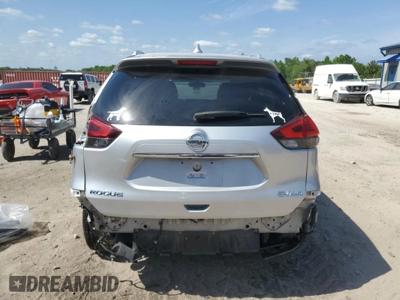 2017 Nissan Rogue S with VIN JN8AT2MV1HW019781, listed as a Copart auction lot 53243305 with 96,589 mi miles and Salvage Title. Bid and sale history available at carsss.com. Image 6.