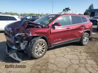 2021 Jeep Cherokee Latitude Lux with VIN 1C4PJMMX3MD232777, listed as a Copart auction lot 56071955 with 56,594 mi miles and Salvage title. Bid and sale history available at DreamBid. Image 1.