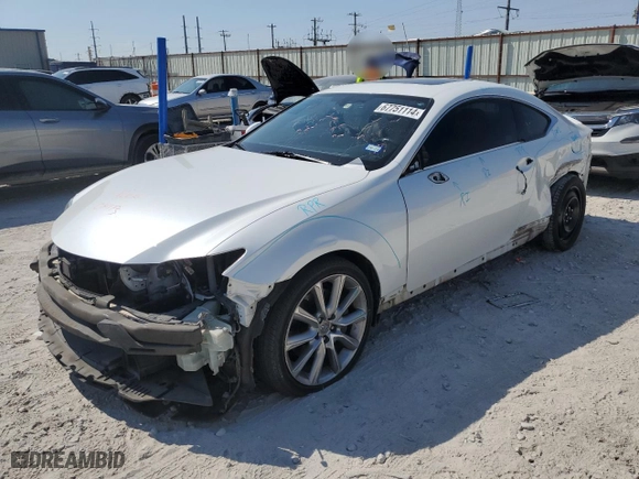2015 Lexus RC 350 with VIN JTHHE5BC9F5004339, listed as a Copart auction lot 67751114 with 112,824 mi miles and Salvage Title. Bid and sale history available at carsss.com. Image 1.