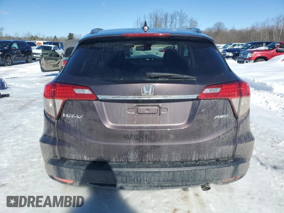 2019 Honda HR-V EX-L with VIN 3CZRU6H7XKM717029, listed as a Copart auction lot 46498375 with 36,609 mi miles and Salvage Title. Bid and sale history available at carsss.com. Image 6.