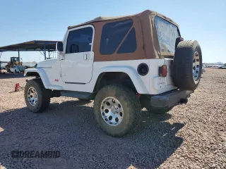 2003 Jeep Wrangler Sahara with VIN 1J4FA59S73P312279, listed as a Copart auction lot 60230445 with 151,886 mi miles and Clean title. Bid and sale history available at DreamBid. Image 2.