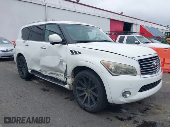 2011 Infiniti QX56 7-passenger with VIN JN8AZ2NF6B9503120, listed as a IAAI auction lot 40366429 with 197,571 mi miles and . Bid and sale history available at DreamBid. Image 6.