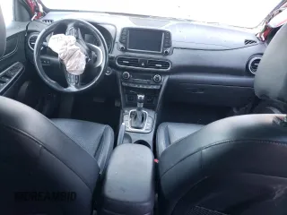 2021 Hyundai Kona Ultimate with VIN KM8K53A59MU712104, listed as a Copart auction lot 87926405 with 0 mi miles and Salvage Title. Bid and sale history available at carsss.com. Image 8.
