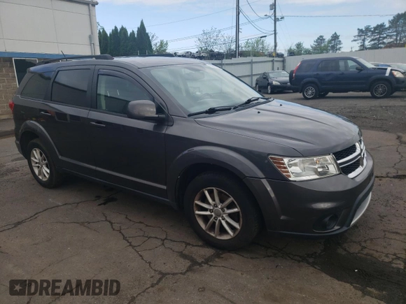 2015 Dodge Journey SXT with VIN 3C4PDDBG1FT725882, listed as a Copart auction lot 55903755 with 111,941 mi miles and Salvage title. Bid and sale history available at DreamBid. Image 4.