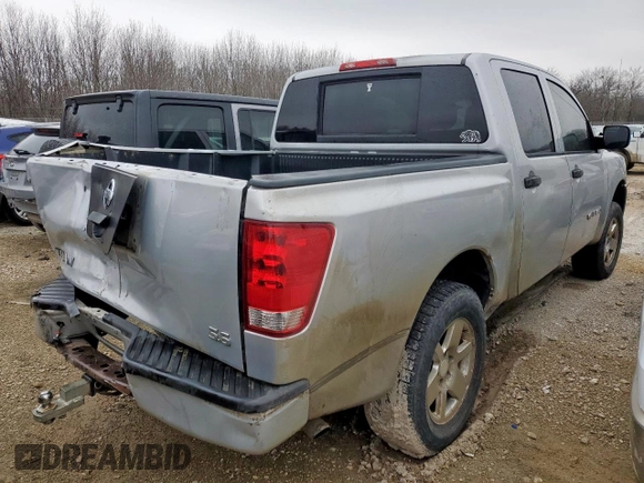 2008 Nissan Titan XE with VIN 1N6AA07D08N323759, listed as a Copart auction lot 45410195 with 248,255 mi miles and Salvage Title. Bid and sale history available at carsss.com. Image 3.