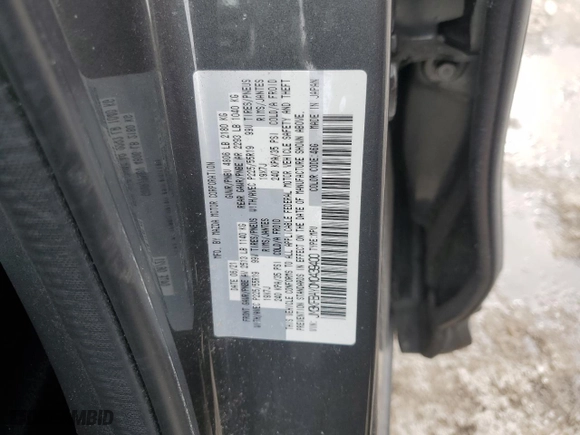 2021 Mazda CX-5 Grand Touring Reserve with VIN JM3KFBAY0M0439400, listed as a Copart auction lot 48891515 with 79,746 mi miles and Salvage Title. Bid and sale history available at carsss.com. Image 15.
