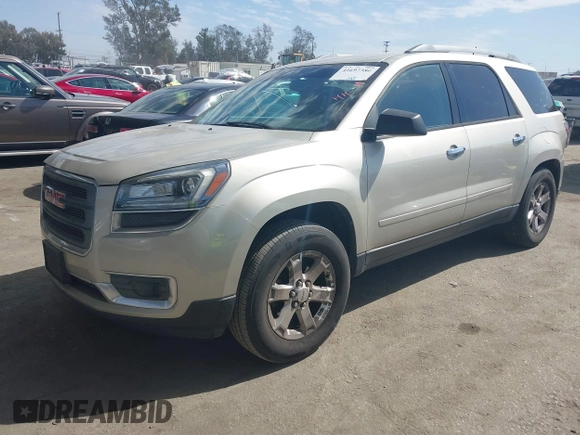 2014 GMC Acadia SLE with VIN 1GKKRNED5EJ290801, listed as a IAAI auction lot 41697380 with Not Provided miles and . Bid and sale history available at carsss.com. Image 17.
