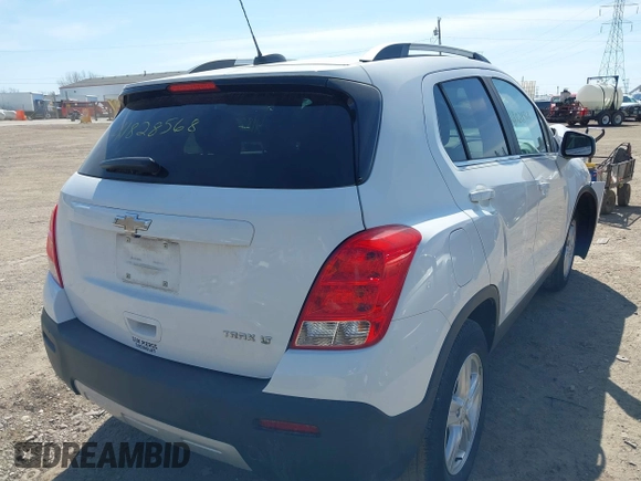 2016 Chevrolet Trax LT with VIN 3GNCJLSB9GL273114, listed as a IAAI auction lot 41828568 with 37,217 mi miles and . Bid and sale history available at DreamBid. Image 4.