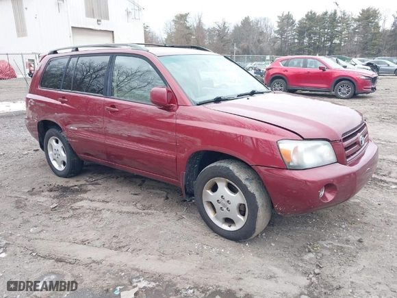 2007 Toyota Highlander w/3rd Row with VIN JTEEP21AX70204993, listed as a IAAI auction lot 41692390 with 216,219 mi miles. Bid and sale history available at carsss.com. Image 1.