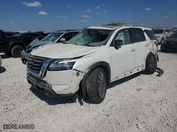 2024 Nissan Pathfinder SL with VIN 5N1DR3CD3RC285341, listed as a Copart auction lot 73764184 with 0 mi miles and Salvage Title. Bid and sale history available at carsss.com. Image 1.