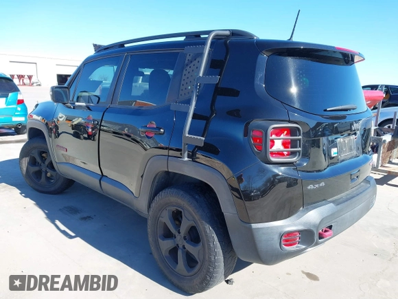 2019 Jeep Renegade Trailhawk with VIN ZACNJBC18KPK06583, listed as a IAAI auction lot 41733020 with 73,666 mi miles and . Bid and sale history available at DreamBid. Image 3.