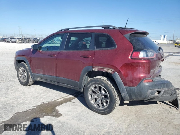 2021 Jeep Cherokee Trailhawk with VIN 1C4PJMBX7MD139411, listed as a Copart auction lot 48545725 with 54,095 mi miles and Salvage title. Bid and sale history available at DreamBid. Image 2.