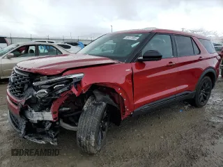 2022 Ford Explorer ST-Line z VIN 1FMSK8KH7NGA27596, wystawiony jako Copart lot #48417085 z przebiegiem 30 477 mil mil oraz Szkoda całkowita • Salvage title. Historia ofert i sprzedaży dostępna na DreamBid. Obrazek 1.