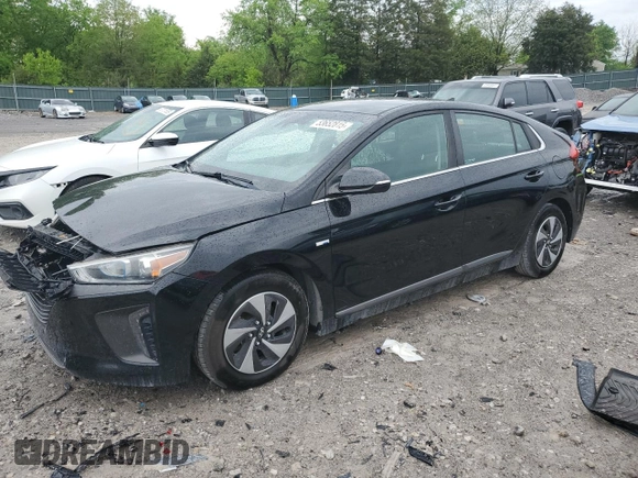 2019 Hyundai Ioniq SEL with VIN KMHC75LC8KU106716, listed as a Copart auction lot 53652815 with 49,948 mi miles and Salvage Title. Bid and sale history available at DreamBid. Image 1.