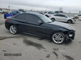 2015 BMW 2 Series 228i with VIN WBA1F5C56FV257079, listed as a Copart auction lot 43387125 with 155,027 mi miles and Salvage Title. Bid and sale history available at carsss.com. Image 4.