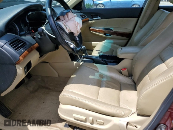 2011 Honda Accord EX-L with VIN 1HGCP3F88BA009485, listed as a Copart auction lot 55088555 with 129,628 mi miles and Salvage title. Bid and sale history available at DreamBid. Image 7.