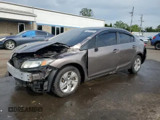 2013 Honda Civic LX z VIN 19XFB2F5XDE287315, wystawiony jako Copart lot #58766905 z przebiegiem 93 941 mil mil oraz Szkoda całkowita • Salvage title. Historia ofert i sprzedaży dostępna na DreamBid. Obrazek 1.