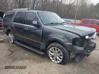 2015 Ford Expedition Limited z VIN 1FMJU1KT1FEF27817, wystawiony jako IAAI lot #41407253 z przebiegiem 140 736 mil mil oraz . Historia ofert i sprzedaży dostępna na DreamBid. Obrazek 1.