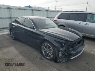 2014 Infiniti Q50 Hybrid Sport with VIN JN1AV7AP9EM690795, listed as a Copart auction lot 45060535 with 100,537 mi miles and Salvage Title. Bid and sale history available at carsss.com. Image 4.