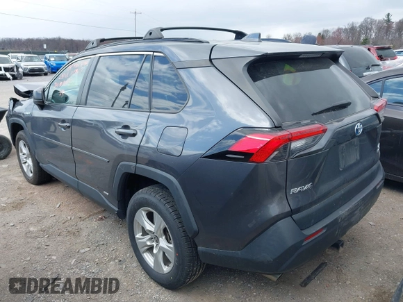 2021 Toyota RAV4 Hybrid LE with VIN 2T3LWRFVXMW118867, listed as a IAAI auction lot 41879735 with 62,978 mi miles. Bid and sale history available at carsss.com. Image 3.