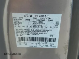 2007 Ford Escape Hybrid с VIN 1FMYU59H47KB16731, выставлен на аукционе Copart как лот 62694895 с пробегом 109 592 миль миль и Чистый • Clean title. История ставок и продаж доступна на DreamBid. Изображение 13.