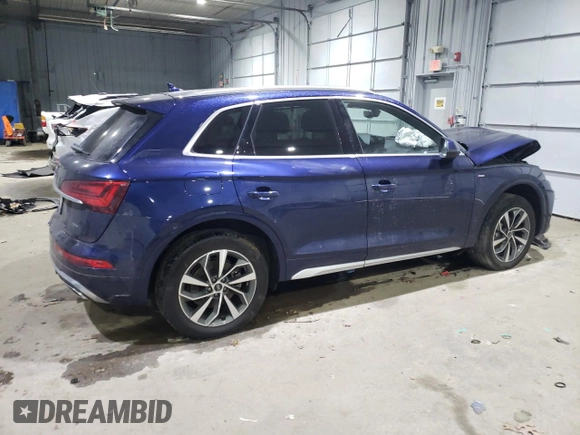 2023 Audi Q5 S line Prestige with VIN WA1FAAFY2P2163638, listed as a Copart auction lot 88689055 with 12,755 mi miles and Salvage Title. Bid and sale history available at carsss.com. Image 3.