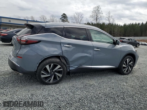 2022 Nissan Murano SL with VIN 5N1AZ2CJ1NC108624, listed as a Copart auction lot 49887465 with 29,733 mi miles and Salvage Title. Bid and sale history available at carsss.com. Image 3.