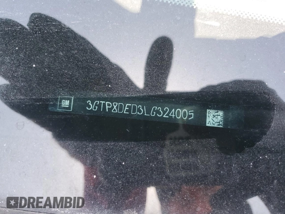 2020 GMC Sierra 1500 SLT with VIN 3GTP8DED3LG324005, listed as a Copart auction lot 52214755 with 72,397 mi miles and Salvage title. Bid and sale history available at DreamBid. Image 14.