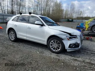 2014 Audi Q5 Premium Plus with VIN WA1LFAFP9EA066533, listed as a Copart auction lot 51708925 with 0 mi miles and Salvage Title. Bid and sale history available at carsss.com. Image 4.