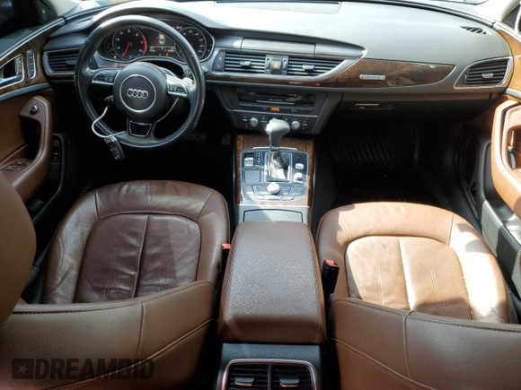 2012 Audi A6 Premium Plus with VIN WAUGGAFC6CN167050, listed as a Copart auction lot 58811945 with 108,400 mi miles and Salvage title. Bid and sale history available at DreamBid. Image 8.