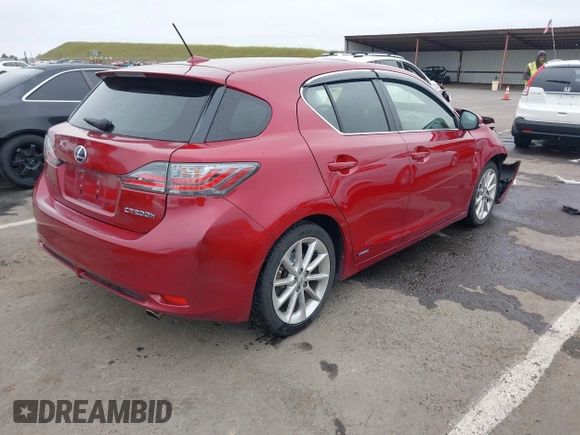 2011 Lexus CT 200h z VIN JTHKD5BH5B2042697, wystawiony jako IAAI lot #42073626 z przebiegiem 137 784 mil mil oraz . Historia ofert i sprzedaży dostępna na DreamBid. Obrazek 4.