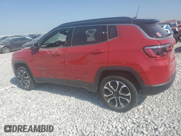 2024 Jeep Compass Limited with VIN 3C4NJDCN7RT585998, listed as a Copart auction lot 62090854 with 4,043 mi miles and Salvage title. Bid and sale history available at DreamBid. Image 2.