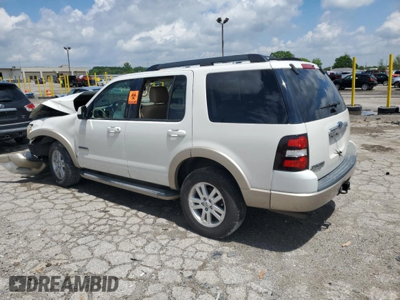2008 Ford Explorer Eddie Bauer with VIN 1FMEU74E58UA58503, listed as a Copart auction lot 56788295 with 187,358 mi miles and Salvage title. Bid and sale history available at DreamBid. Image 2.