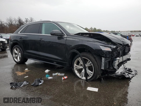 2023 Audi Q8 Premium with VIN WA1AVBF19PD025218, listed as a Copart auction lot 85135624 with 13,781 mi miles and Salvage title. Bid and sale history available at DreamBid. Image 4.