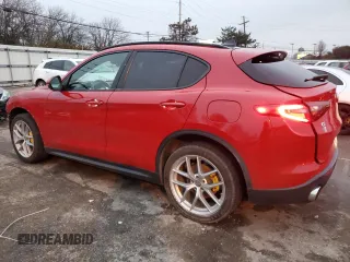 2019 Alfa Romeo Stelvio Ti Lusso z VIN ZASPAKBN8K7C30855, wystawiony jako Copart lot #85011394 z przebiegiem 65 100 mil mil oraz Szkoda całkowita • Salvage title. Historia ofert i sprzedaży dostępna na DreamBid. Obrazek 2.