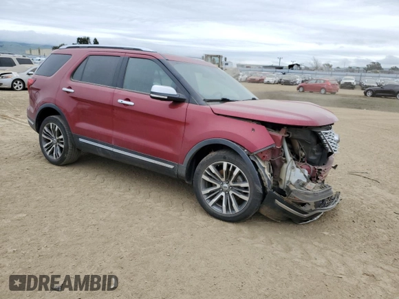 2018 Ford Explorer Platinum with VIN 1FM5K8HT1JGC57041, listed as a Copart auction lot 45741235 with 98,236 mi miles and Salvage Title. Bid and sale history available at carsss.com. Image 4.