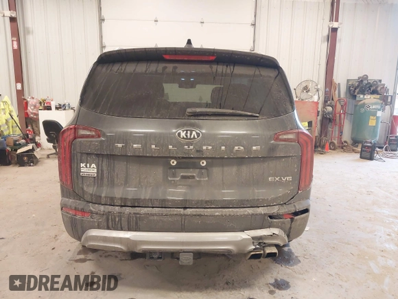 2021 Kia Telluride EX with VIN 5XYP3DHC4MG116989, listed as a IAAI auction lot 41282102 with 58,460 mi miles and . Bid and sale history available at DreamBid. Image 16.