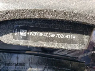 2019 BMW i3 with VIN WBY8P4C59K7D26811, listed as a Copart auction lot 47014304 with 0 mi miles and Salvage Title. Bid and sale history available at carsss.com. Image 12.