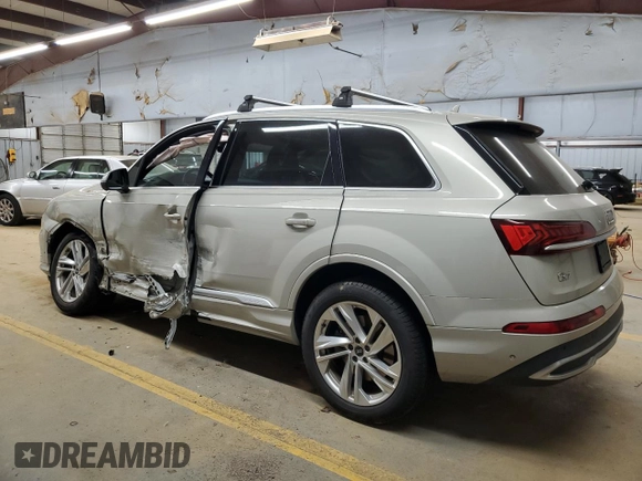 2021 Audi Q7 Premium Plus with VIN WA1LJAF72MD038939, listed as a Copart auction lot 85394184 with 61,947 mi miles and Salvage title. Bid and sale history available at DreamBid. Image 2.